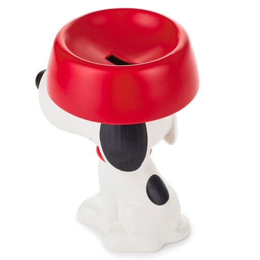 Peanuts® Snoopy With Dog Dish Ceramic Coin Bank, 