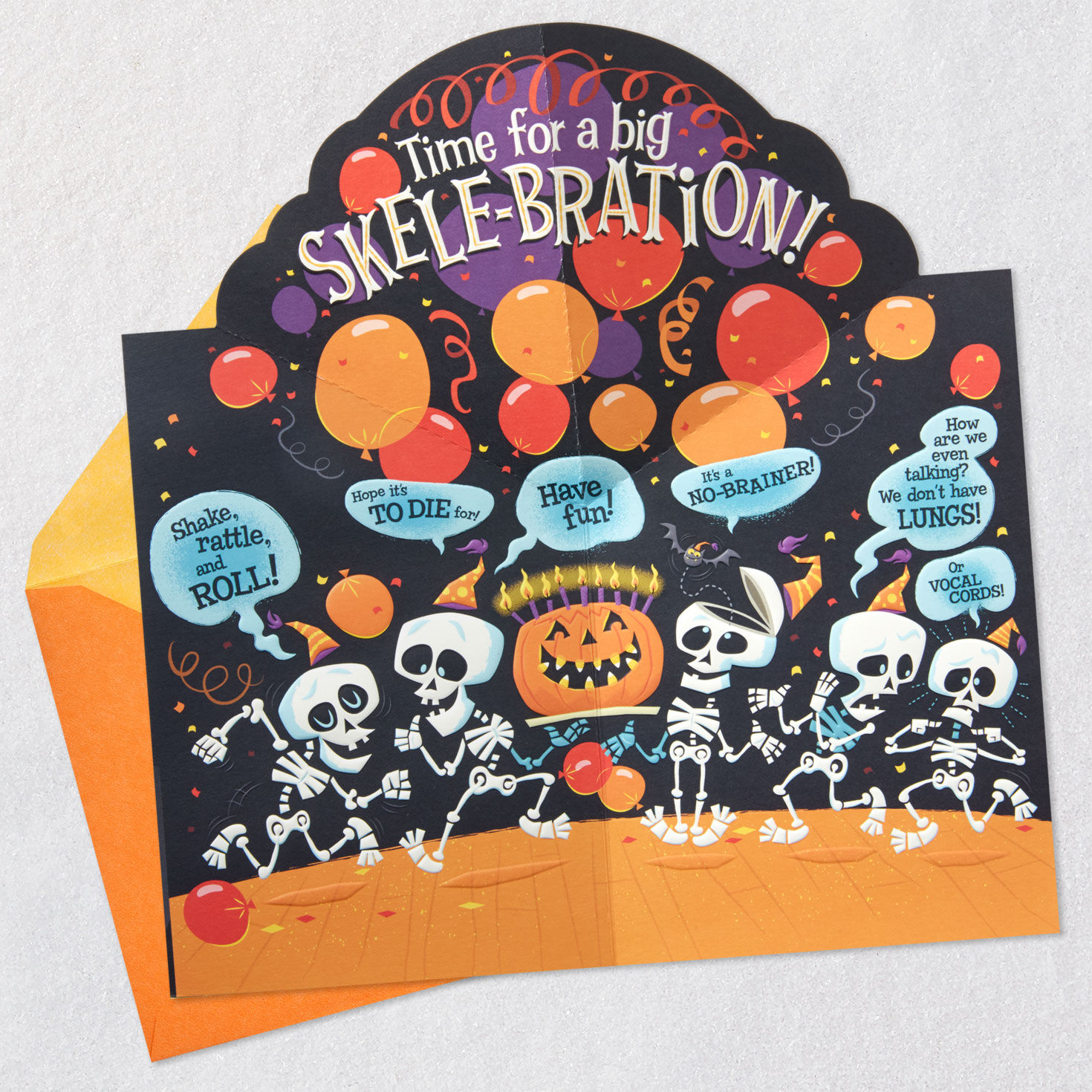 A Big Skele-Bration Pop-Up Halloween Birthday Card for only USD 4.59 | Hallmark