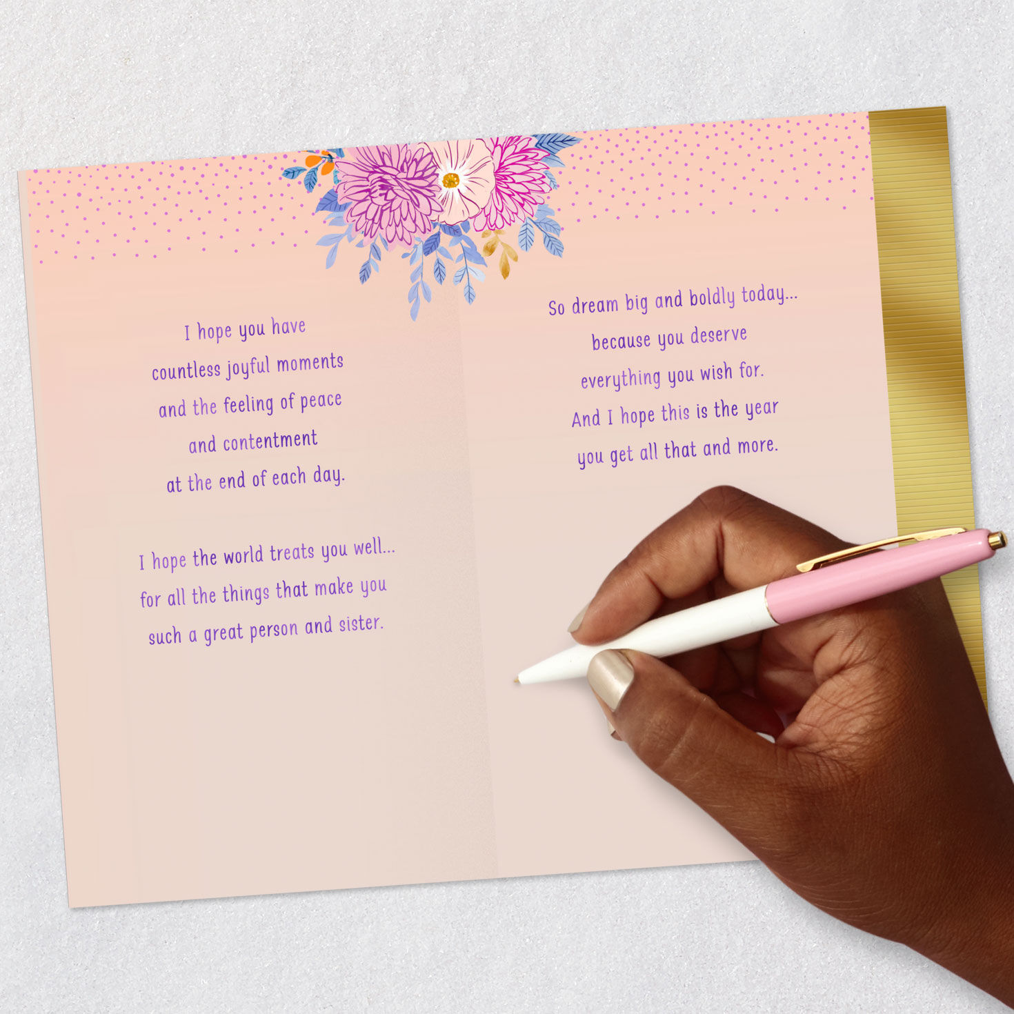 You Deserve Everything You Wish For Birthday Card for Sister, , large image number 7