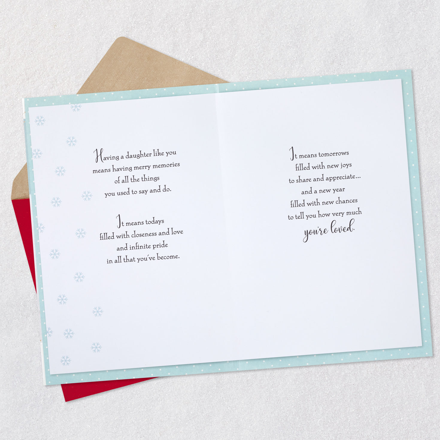 You Fill Christmas With Love Christmas Card for Daughter for only USD 6.59 | Hallmark
