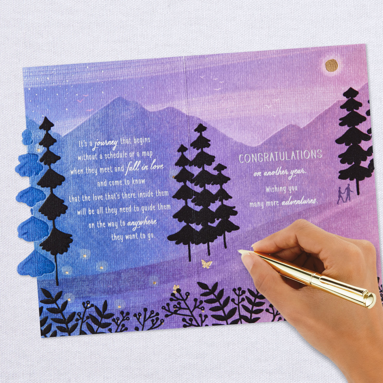 Marriage Is a Journey Anniversary Card for Couple, , large image number 6