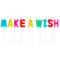 "Make a Wish" Assorted Color Birthday Candles, Set of 9, , large image number 1