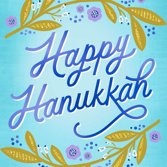 Love, Light and Happiness Hanukkah Card, , large image number 4