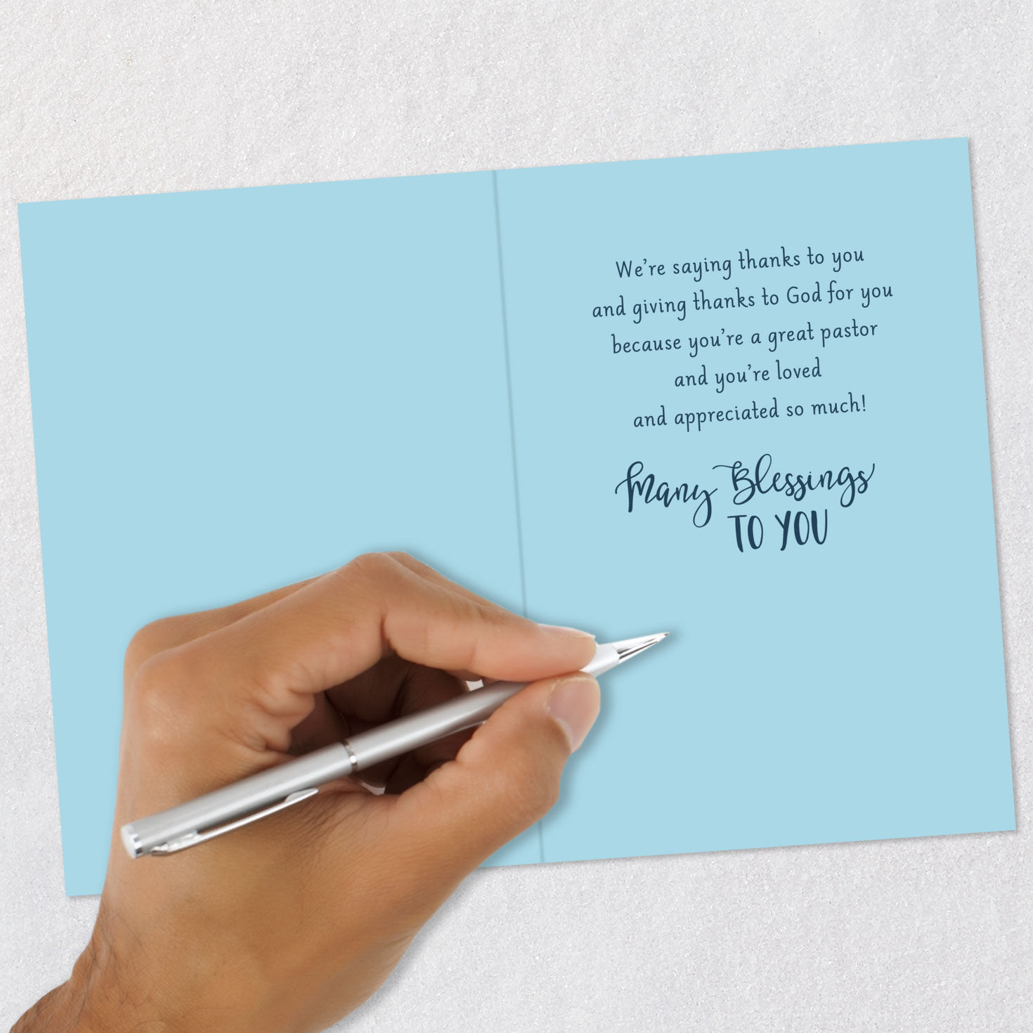 Sunrise Thank You Pastor Appreciation Card Signing card image number 6