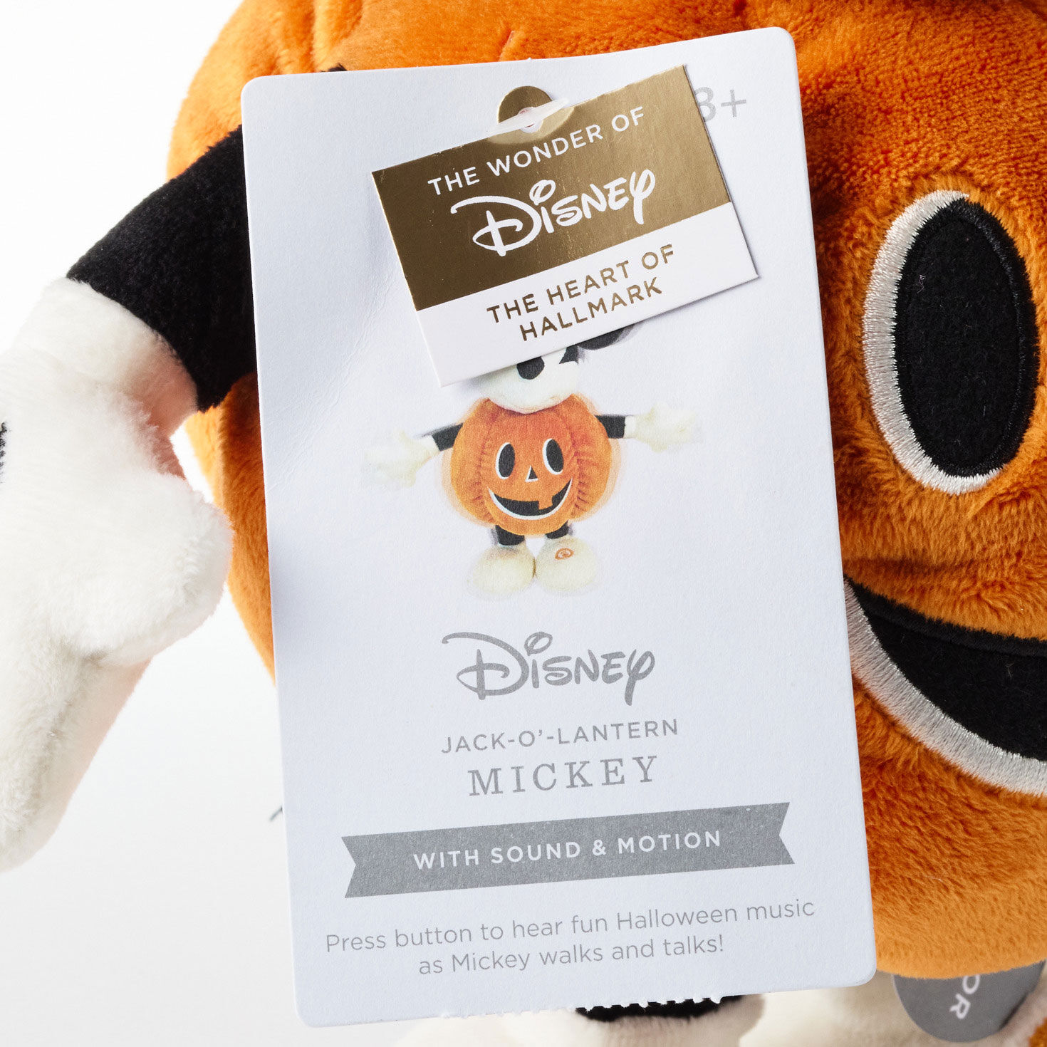 Disney Jack-o'-Lantern Mickey Mouse Plush With Sound and Motion, 12.5" for only USD 49.99 | Hallmark