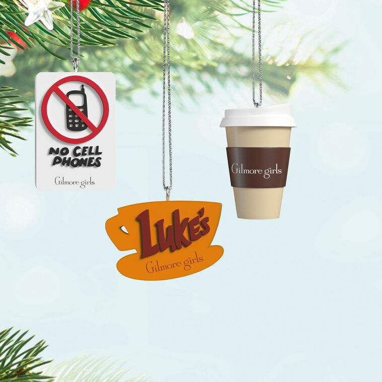 3 Mini Gilmore Girls Items Keepsake Ornaments hanging on tree image number 2
