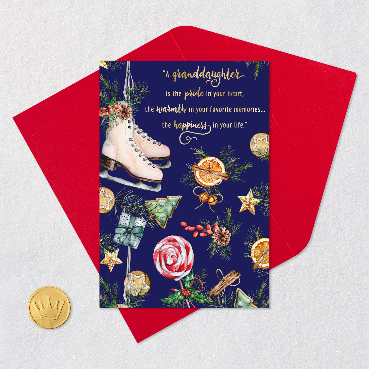 The Pride in My Heart Christmas Card for Granddaughter, , large image number 5