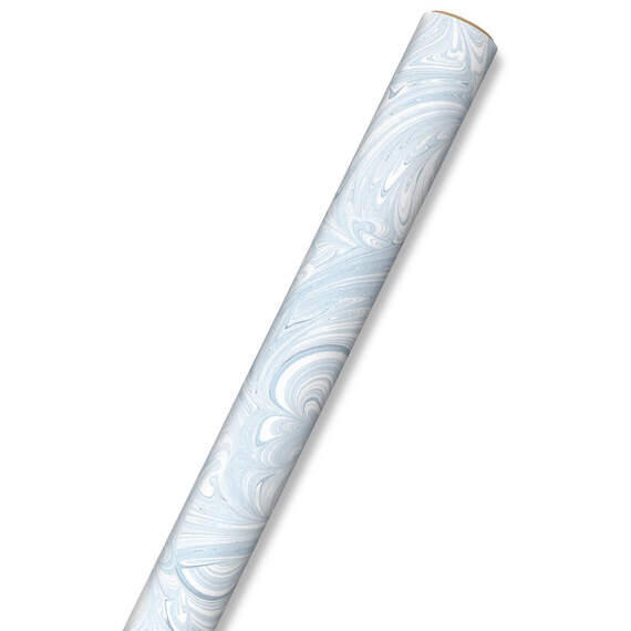 Blue Marbled Wrapping Paper, 20 sq. ft., , large image number 5