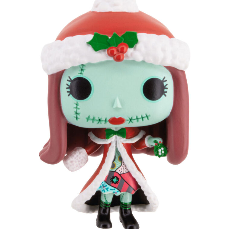 Christmas Sally Funko Ornament closeup view image number 5