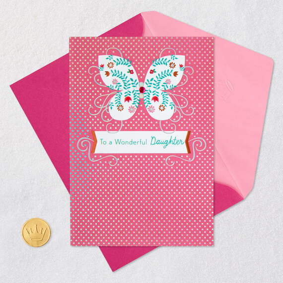 You're Very Special Floral Butterfly Birthday Card for Daughter, , large image number 6