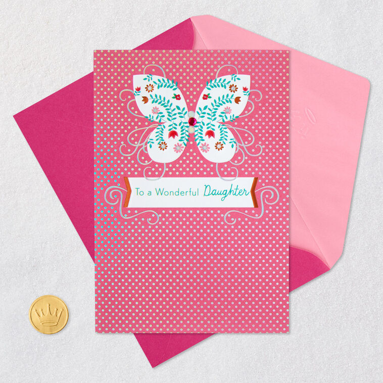You're Very Special Floral Butterfly Birthday Card for Daughter, , large image number 6