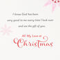 Snowflake on Pink Christmas Card for Wife Sentiment image number 2
