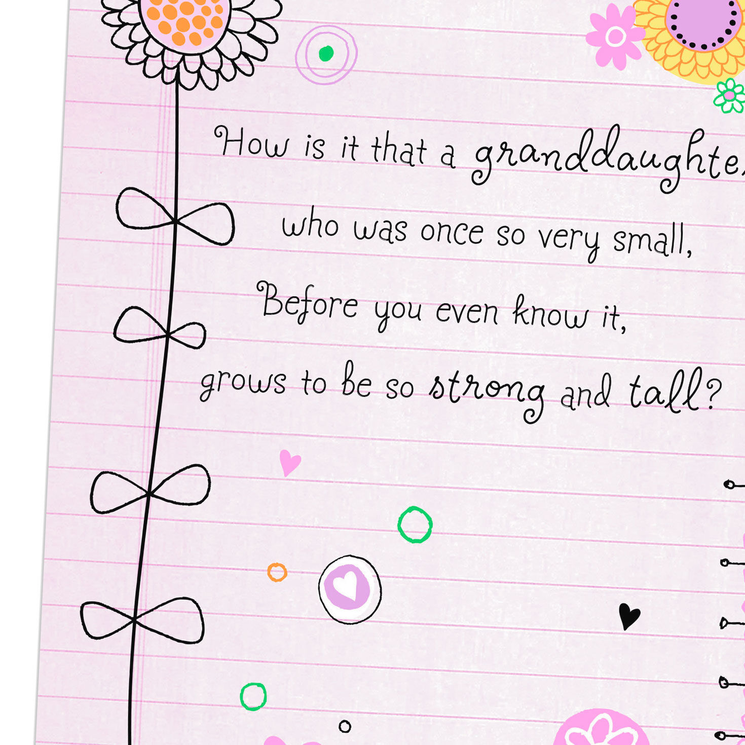 With Lots of Love Birthday Card for Granddaughter - Greeting Cards ...