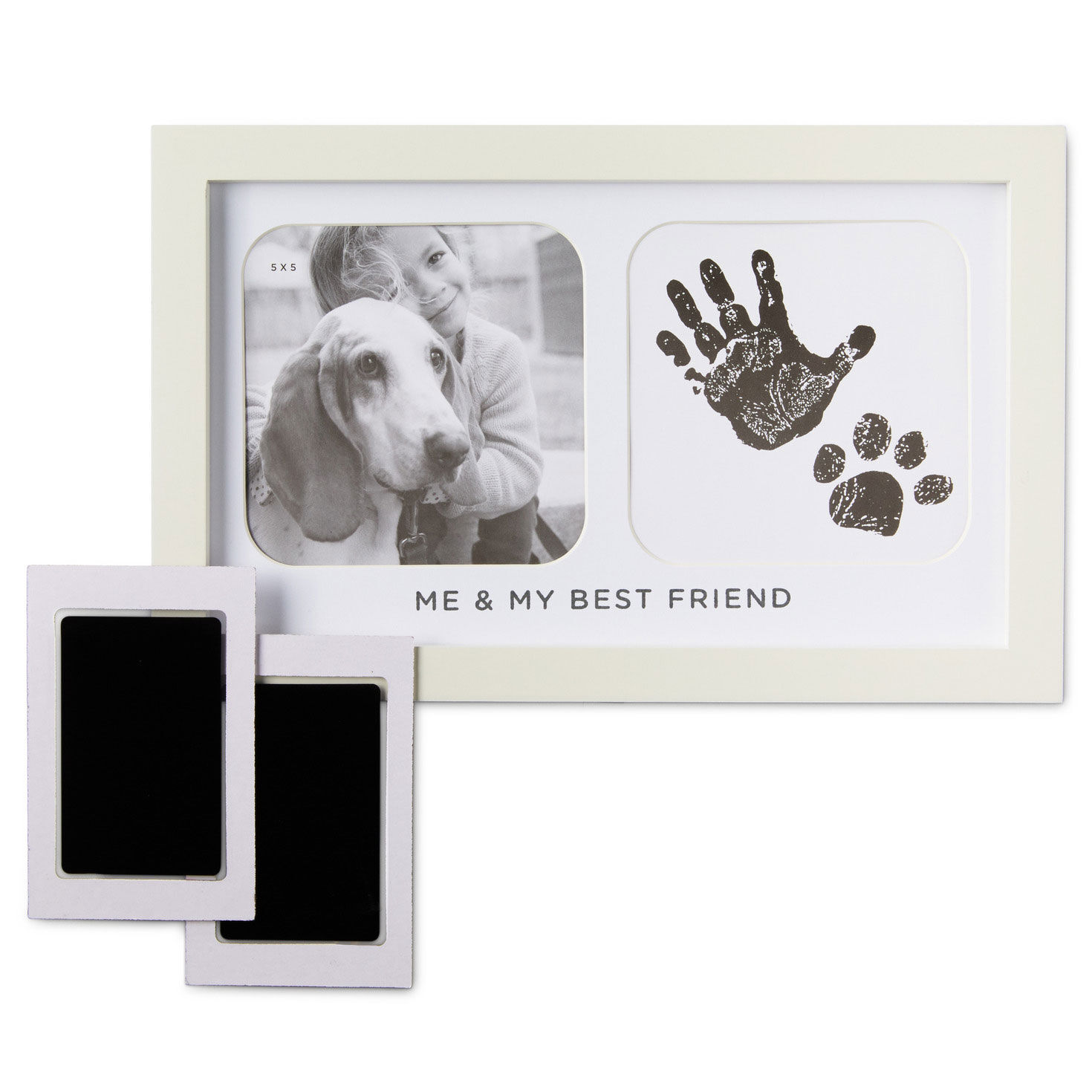 Two-Opening Picture Frame for Kid and Pet Photos complete set image number 3