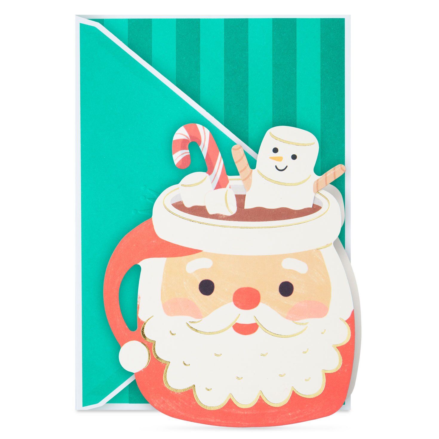 You Make It Merrier Santa Cocoa Mug Christmas Card With Mini Card