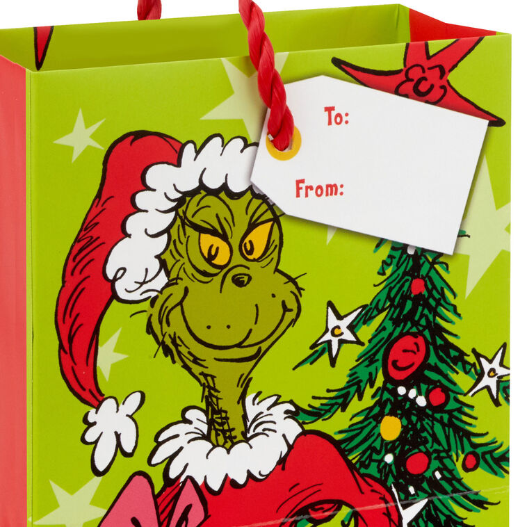 Dr. Seuss's Grinch on Green Gift Card Holder Bag Handle Detail image number 4