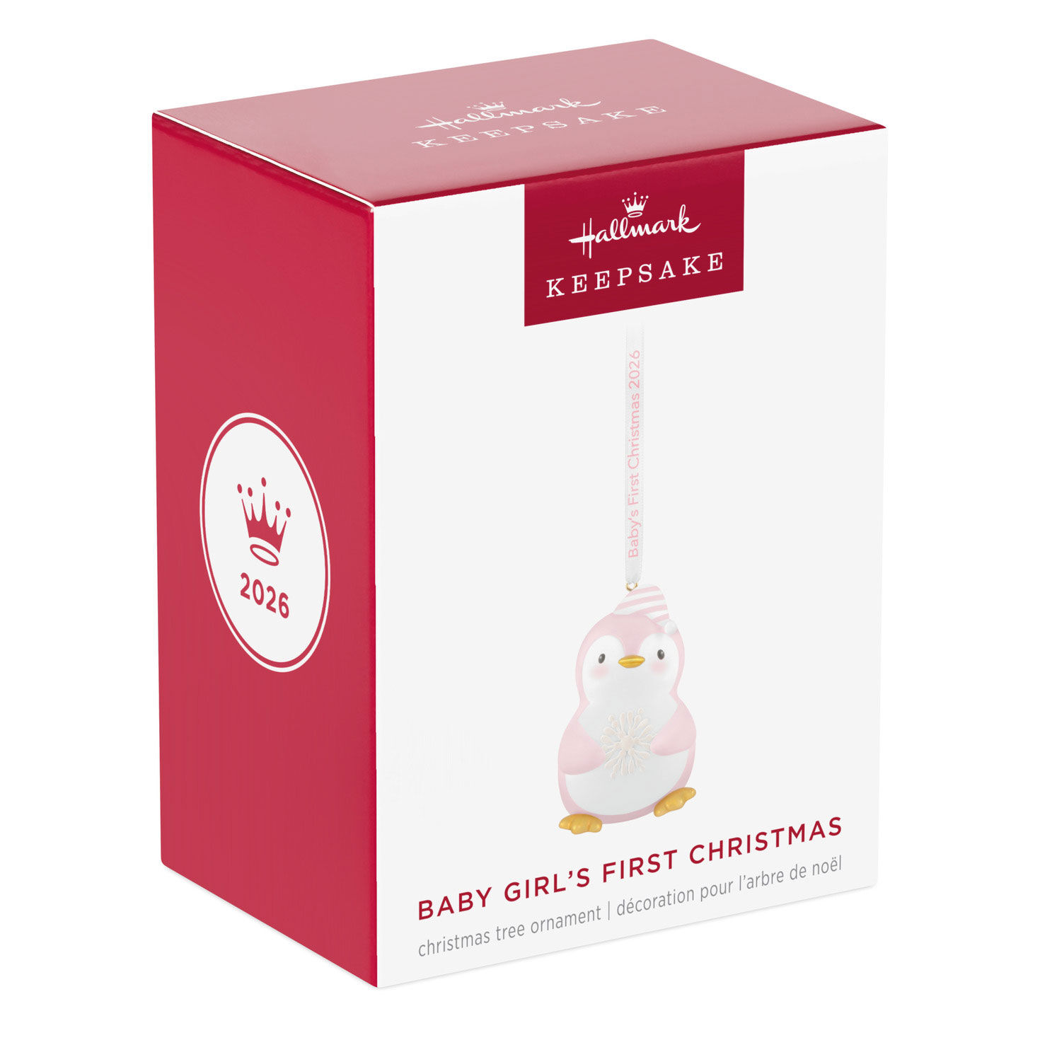 Baby Girl 1st Christmas Penguin Keepsake Ornament package front image number 7