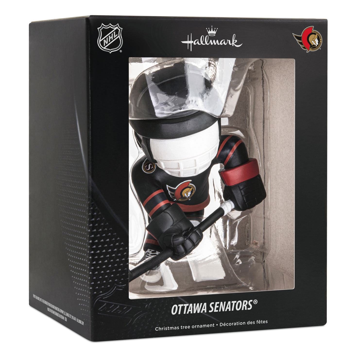 Ottawa Senators Hockey Player Christmas Ornament package front image number 7