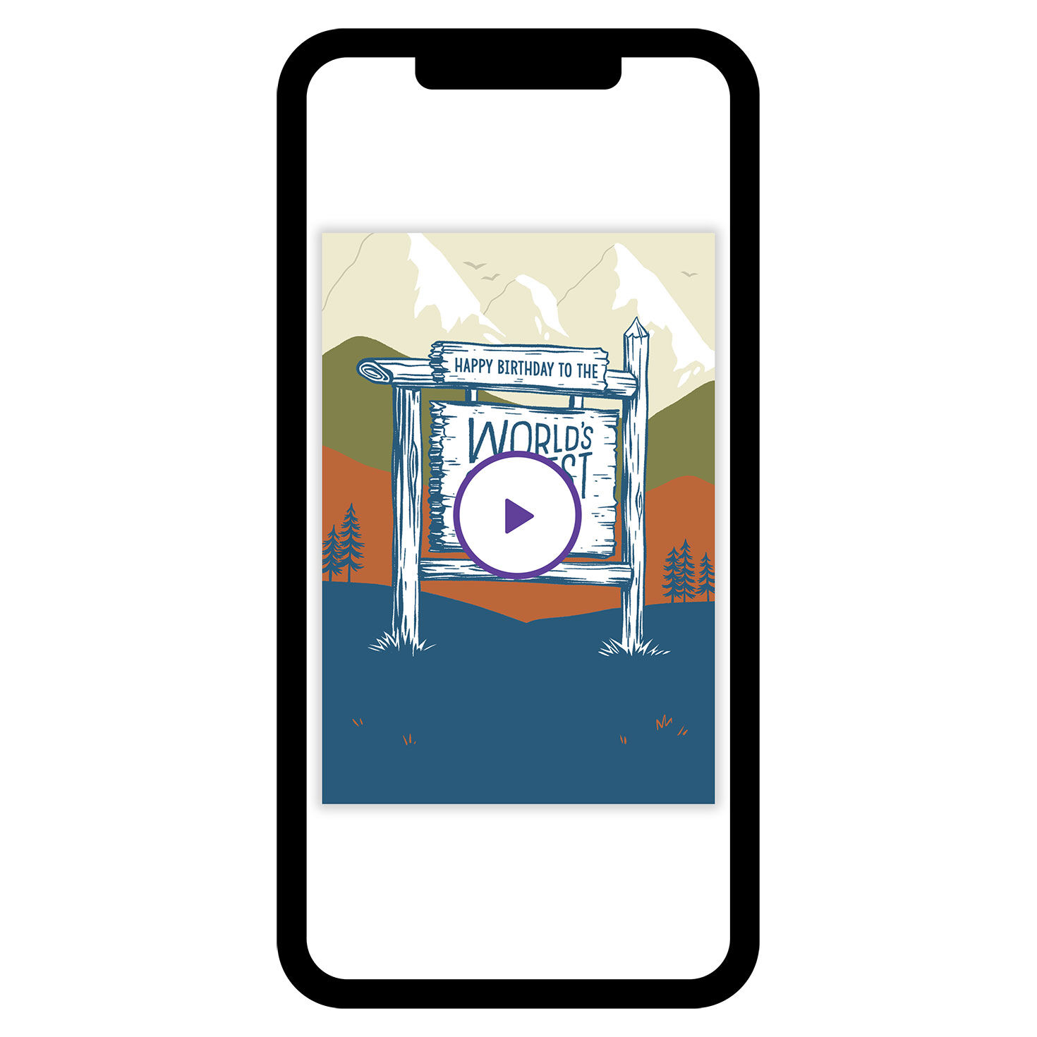 Great Outdoors World's Greatest Person Birthday eCard