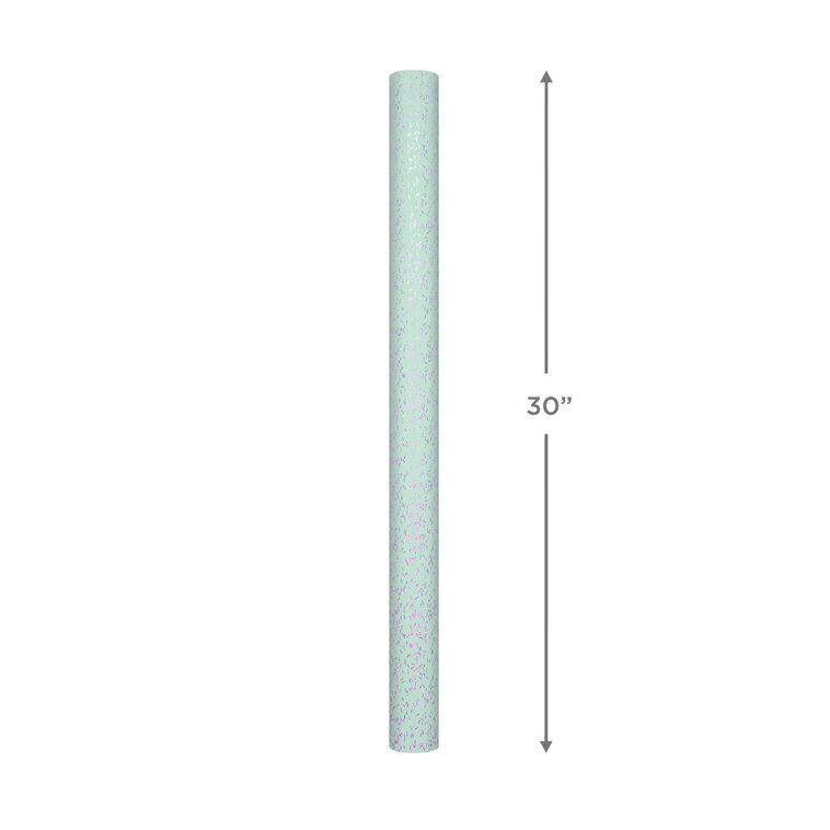 Sparkly Confetti on Mint Wrapping Paper, 17.5 sq. ft., , large image number 4