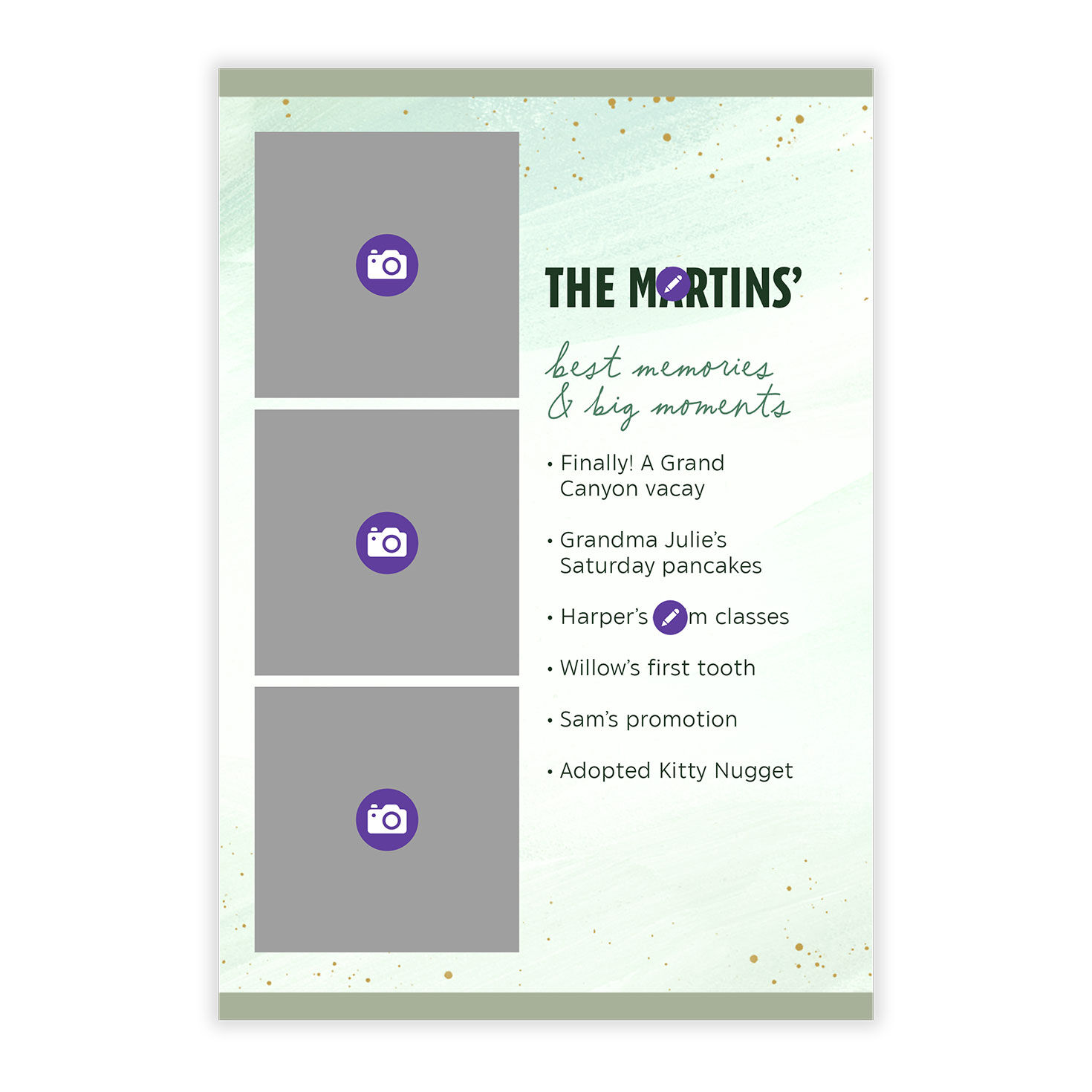 Memories and Moments Flat Photo Card, , large image number 5