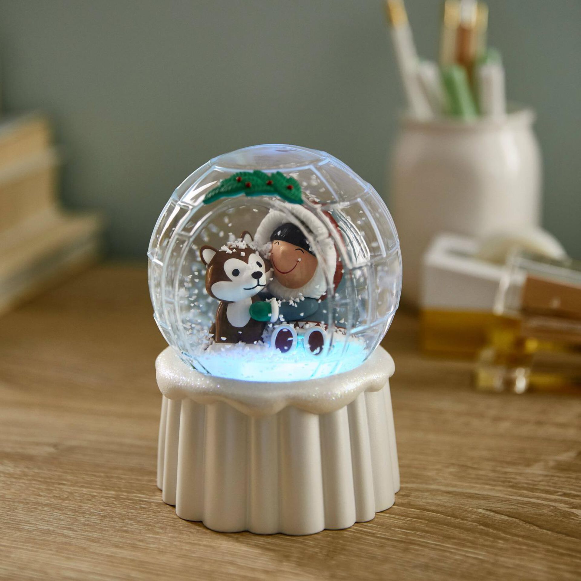 Frosty Friends Igloo Snow Globe With Light Snow Globes & Water Globes