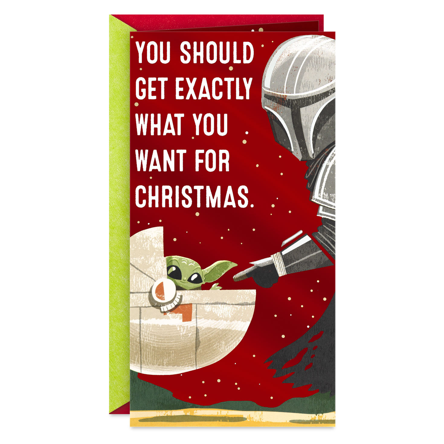 Star Wars: The Mandalorian™ and Grogu™ This Is the Way Money Holder Christmas Card