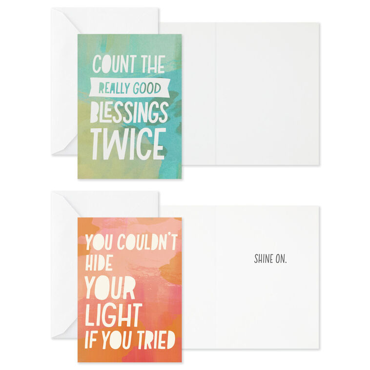 Encouraging Assorted Boxed Thinking of You Cards Card Front with Sentiment image number 3