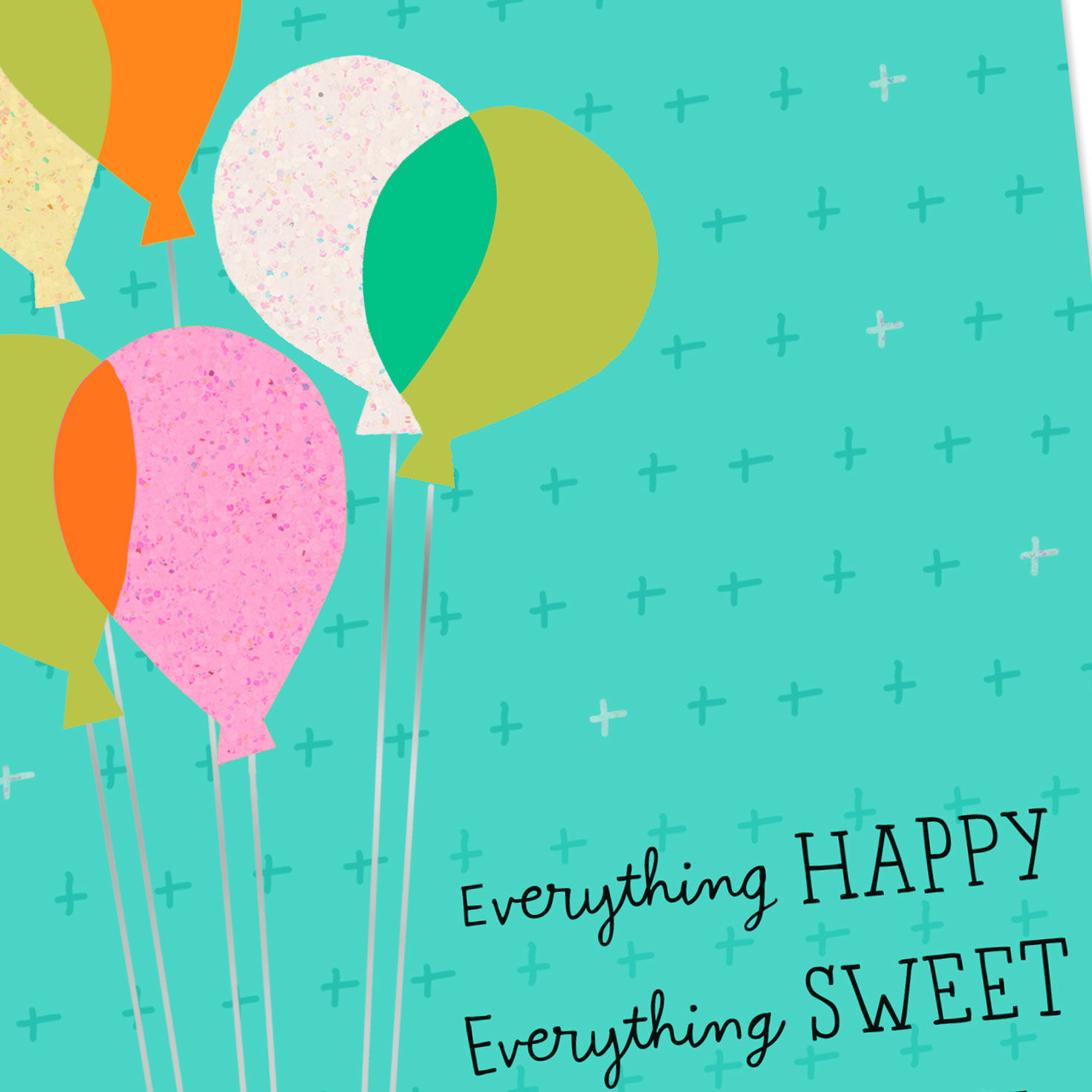 Colorful Balloons Happy Birthday Card Card Front Detail image number 4