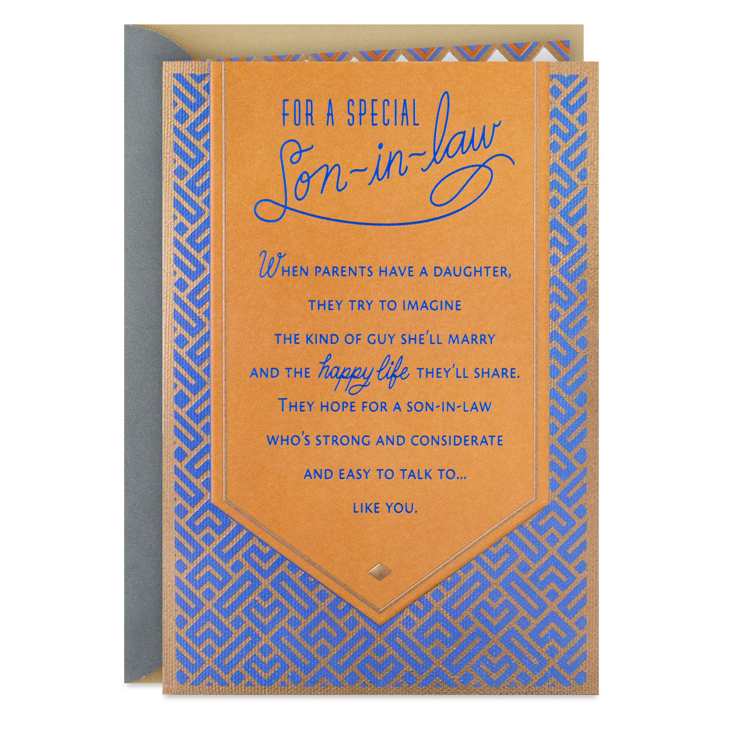 You Fit In Just Perfectly and Make Us Proud Birthday Card for Son-in-Law