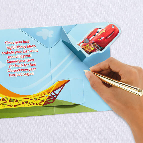 Disney/Pixar Cars Lightning McQueen and Mater Start Your Engines Birthday Card, , large image number 6