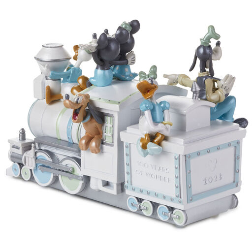 Disney 100 Years of Wonder Mickey and Friends Train Special Edition 2023 Figurine With Light and Sound, 5.63", 