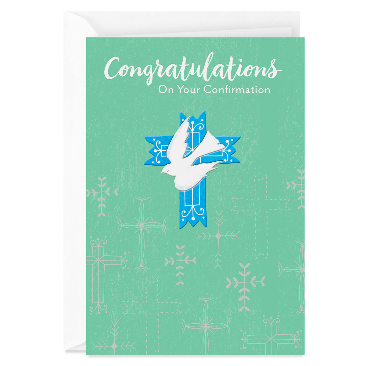 Dove and Crosses Confirmation Card Greeting Cards Hallmark