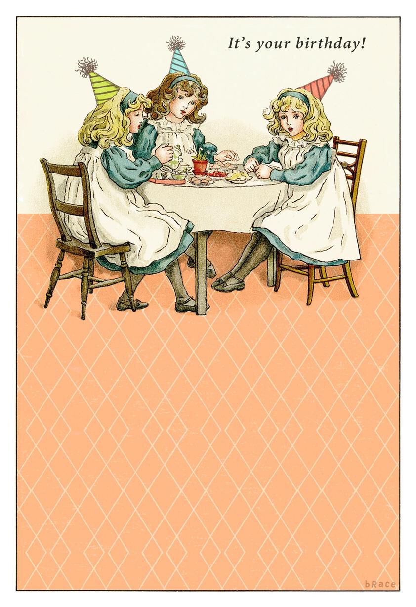 Tea Party Bitches Funny Birthday Card