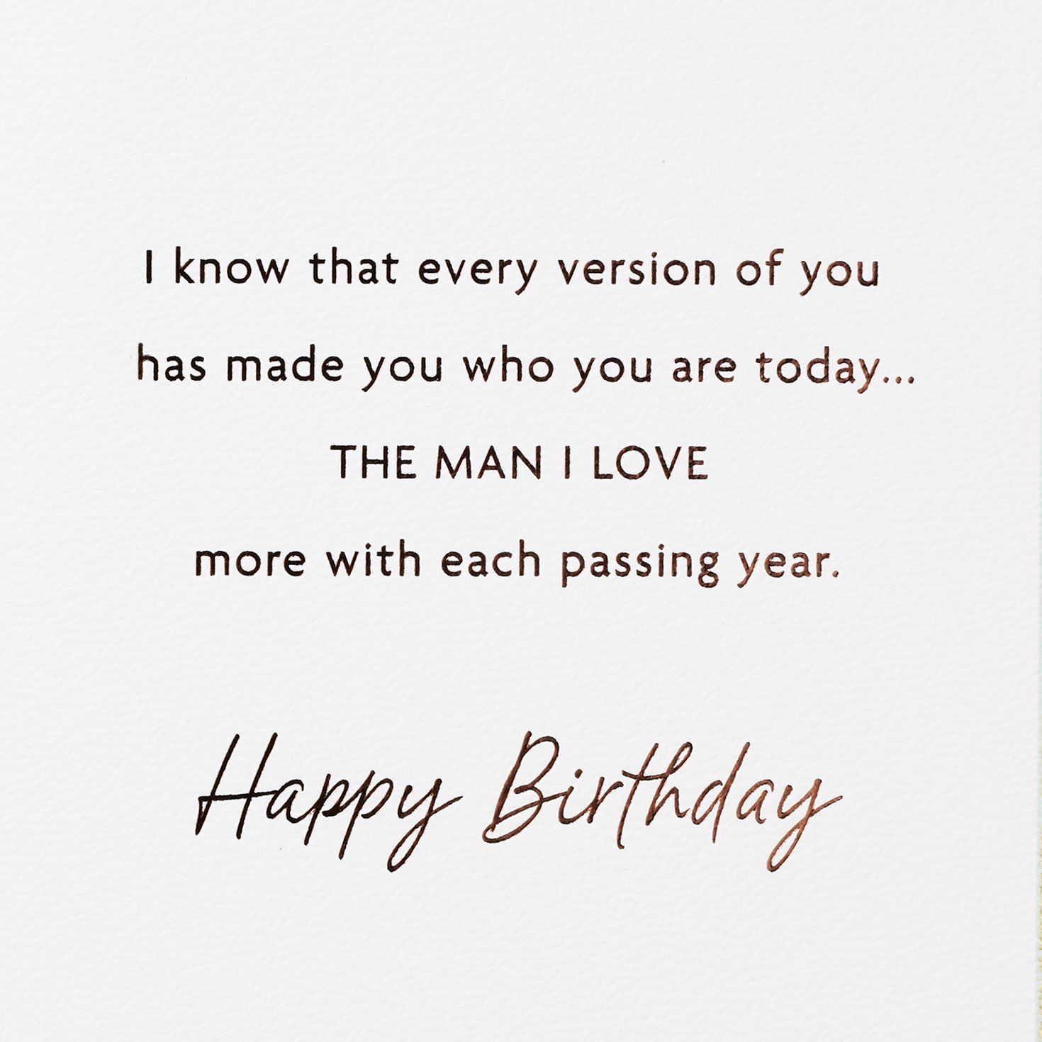 Smooth Stones Husband Birthday Card sentiment image number 3
