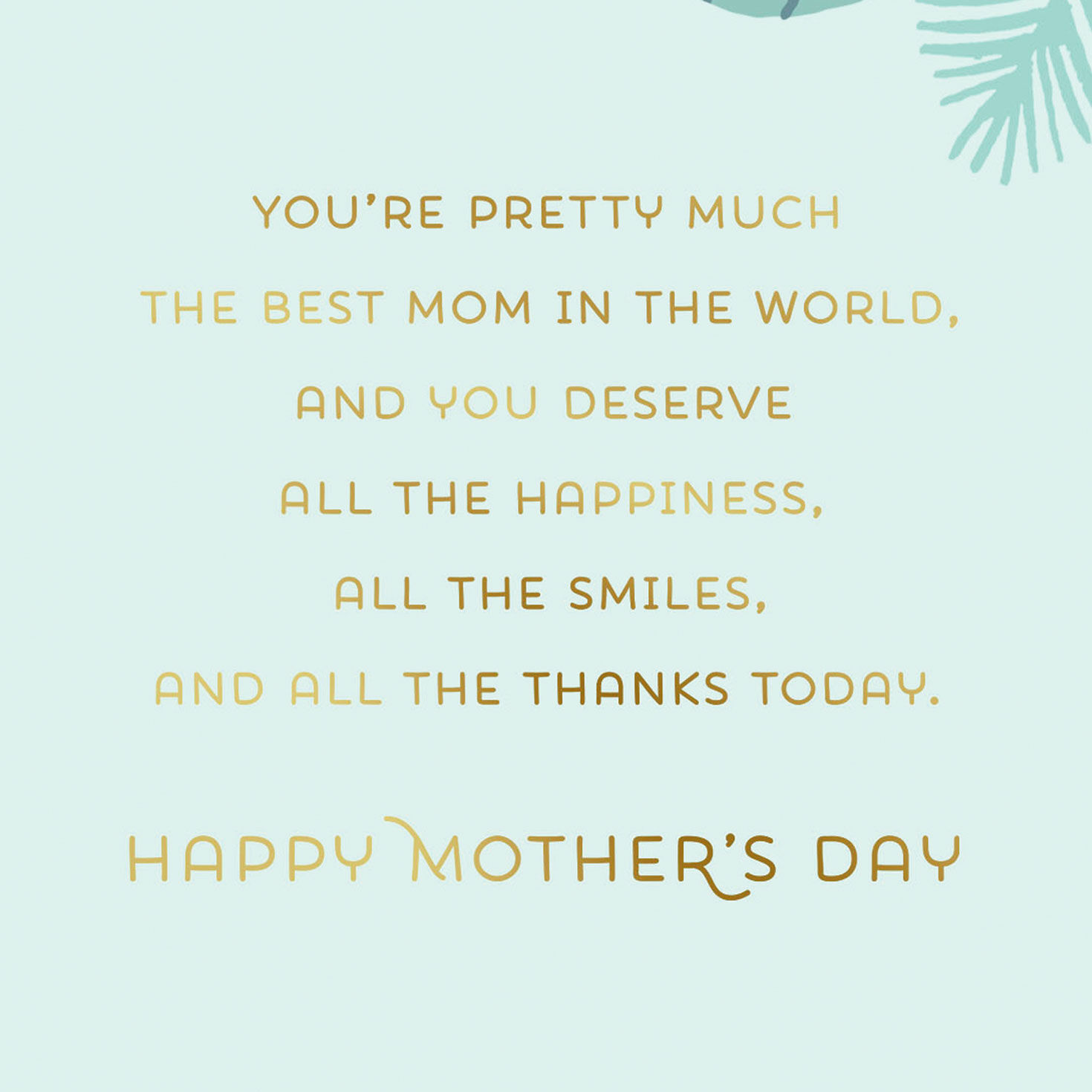 Pastel Tropical Flowers Mother's Day Gift Card  image number 2