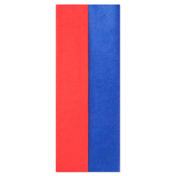 Cherry Red and Fiesta Blue 2-Pack Tissue Paper, 6 sheets