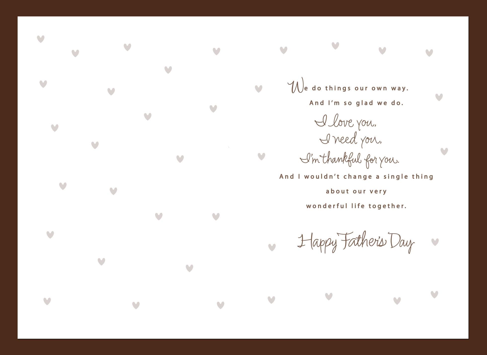 What We Share Father's Day Card for Husband