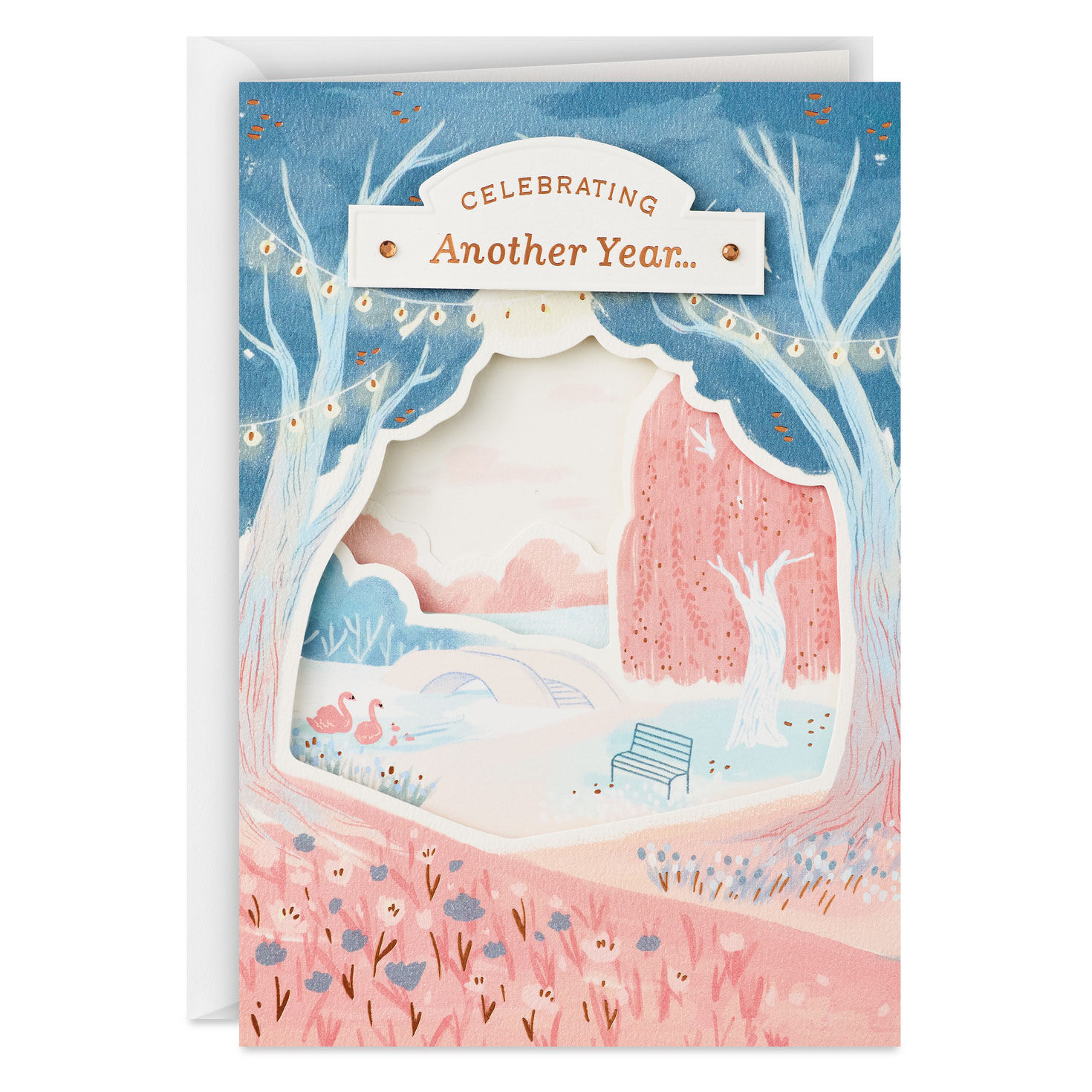 Another Year of Two Great People in Love Anniversary Card for Couple