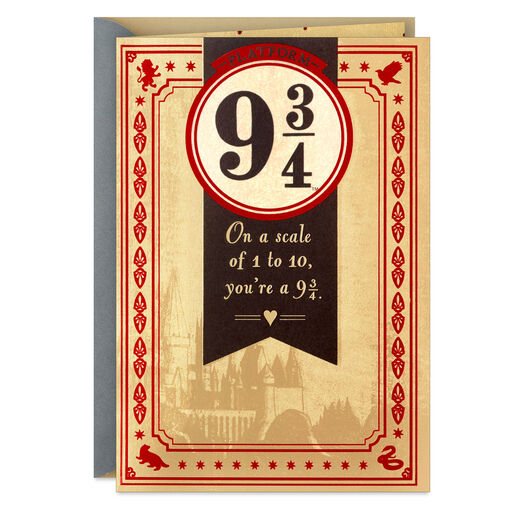 Harry Potter™ You're a 9 3/4 Love Card, 