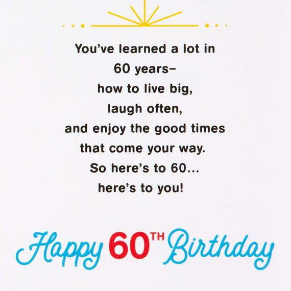 Simply Spectacular Musical Light-Up 60th Birthday Card, , large image number 2