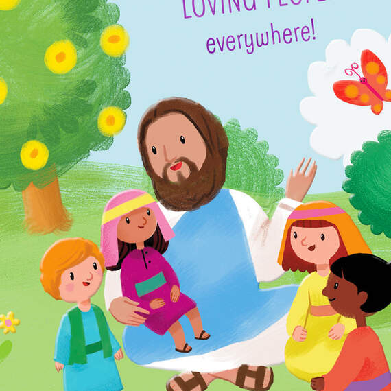 Jesus Is Our Shepherd Religious Easter Card for Kid, , large image number 5
