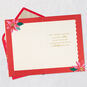 Vintage Flowers Lacey Chabert Romantic Christmas Card Open card with envelope image number 3