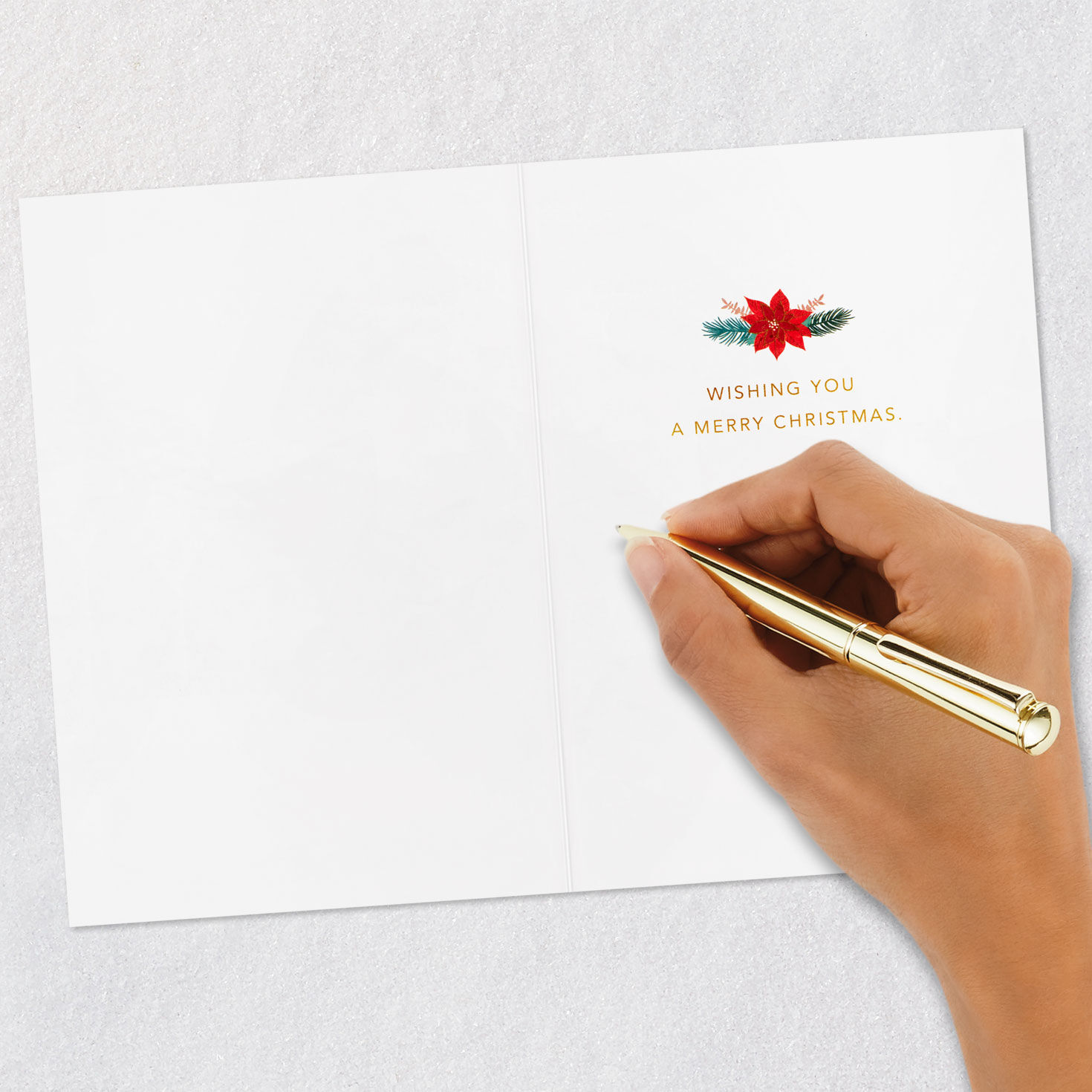 Poinsettias and Holly Quilled Paper Handmade Christmas Card for only USD 13.59 | Hallmark