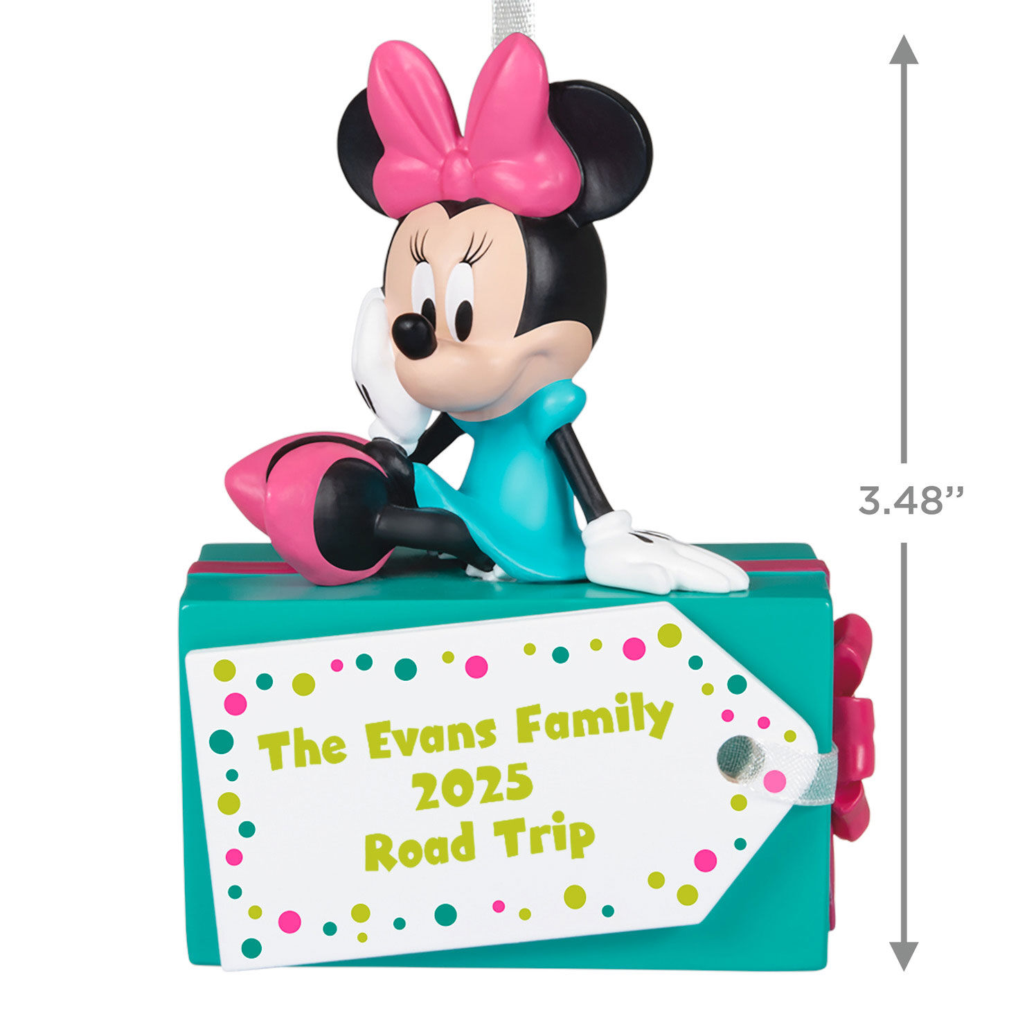 Disney Minnie Mouse Christmas Present Personalized Ornament, Custom Text, , large image number 3