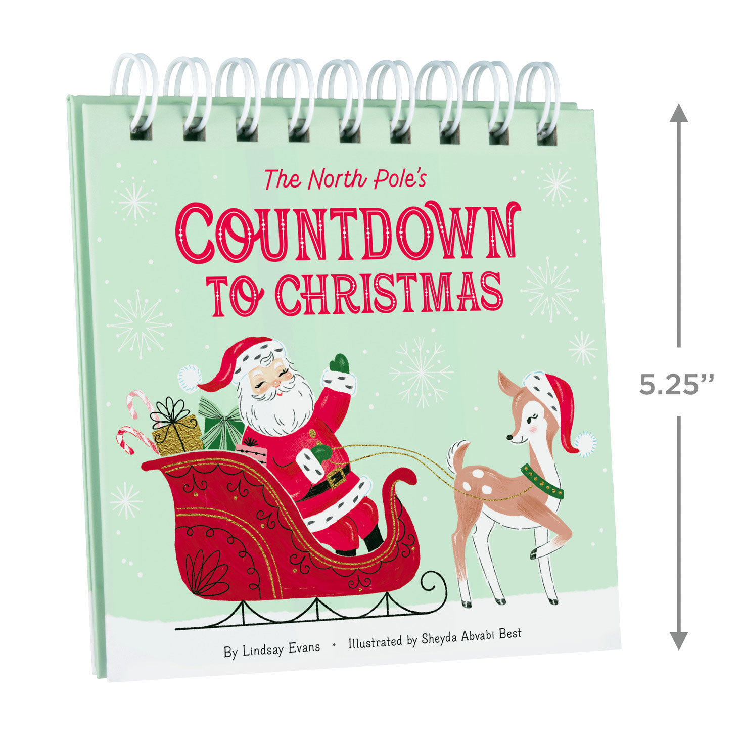 The North Pole's Countdown Book and Ornaments Set book measurement image number 5
