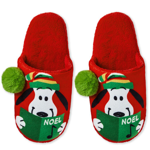 Peanuts® Holiday Snoopy Slippers With Sound, Small/Medium, 