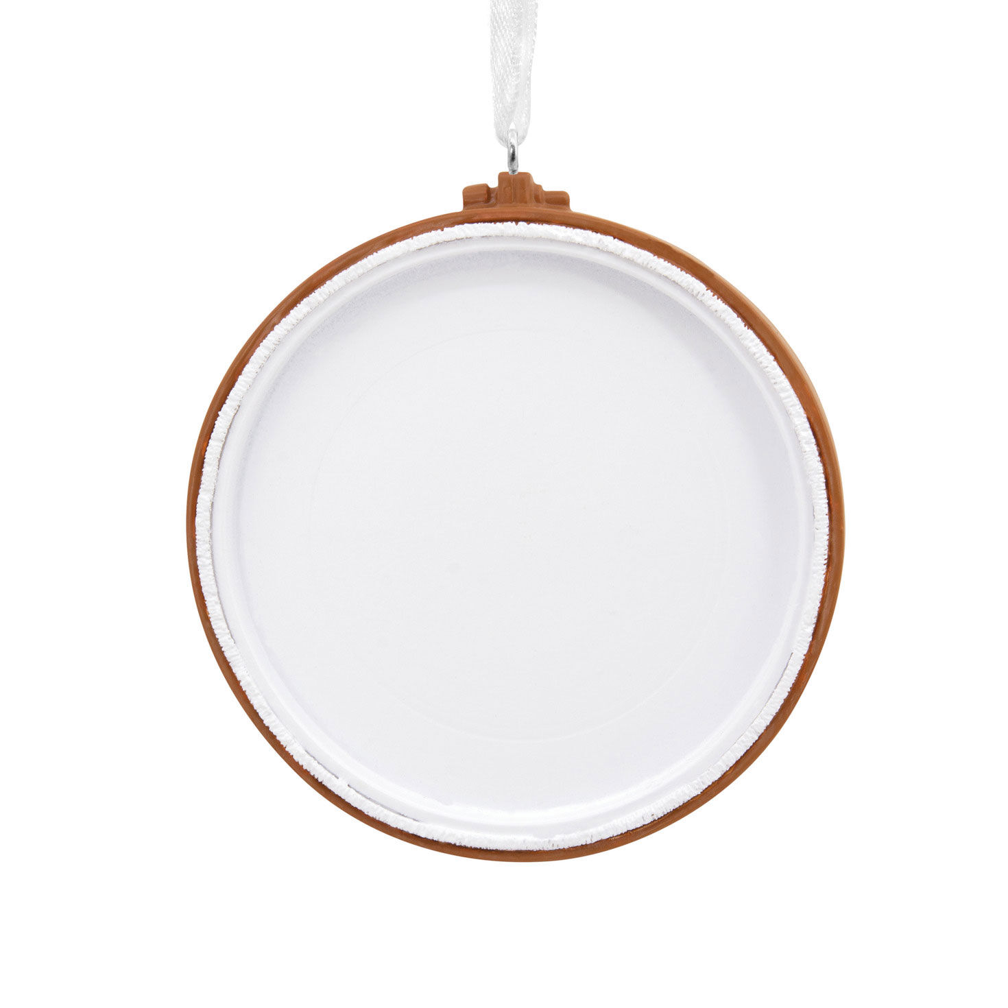 New Home Cross-Stitch Hoop Christmas Ornament back image number 2