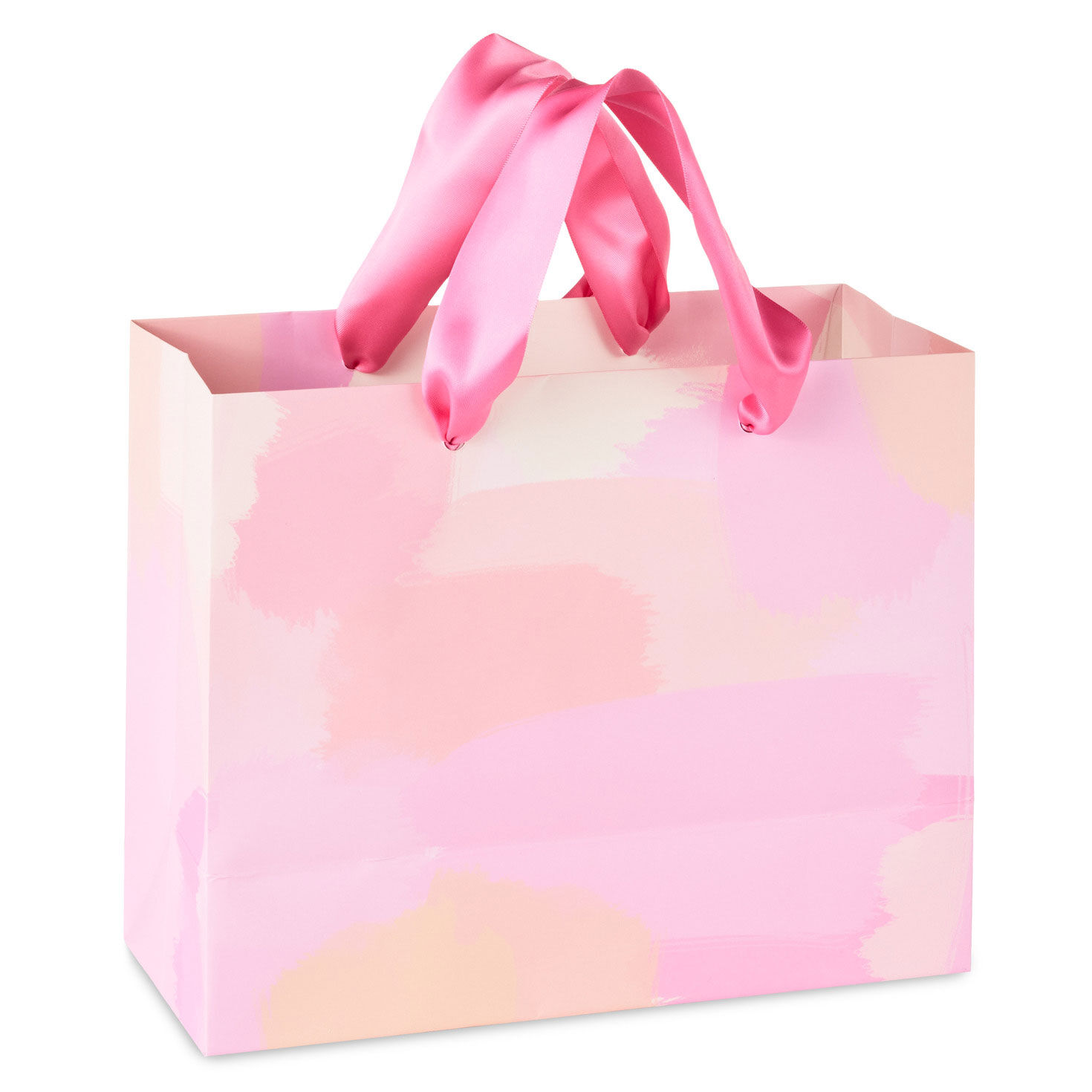 Painted Pink Medium Gift Bag With Bow Back image number 6
