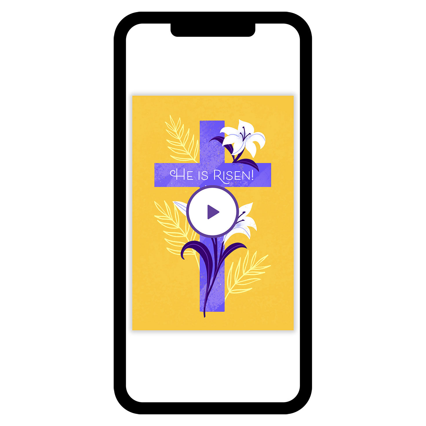 He Is Risen Religious Easter eCard